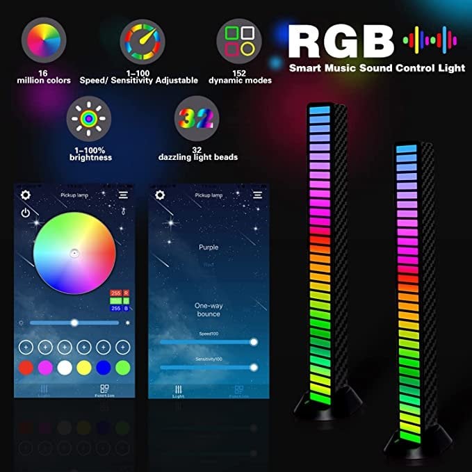 💞Hot Sale 48% OFF🌟Wireless Sound Activated RGB Light Bar