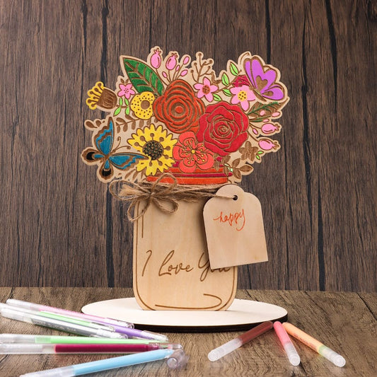 DIY Handmade Bouquet Wood Chips