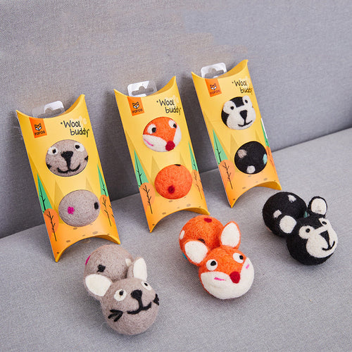 Colorful Felt Stretch Ball Cat Toy Ball