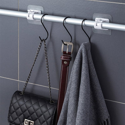 Nail-Free Adjustable Curtain Rod Hooks (Set of 2)