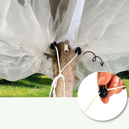 🏆Flash Sale⚡Garden Mesh Netting with Drawstring - Bird & Insect Barrier Protection for Citrus Trees, Vegetables & Fruits (Reusable, Breathable, UV-Resistant Plant Cover)