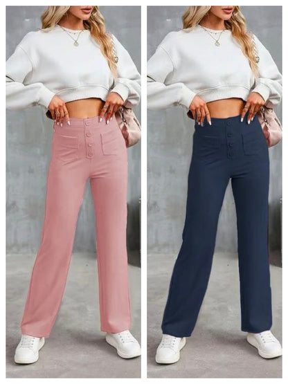 Women's Casual High Waist Stretch Pants