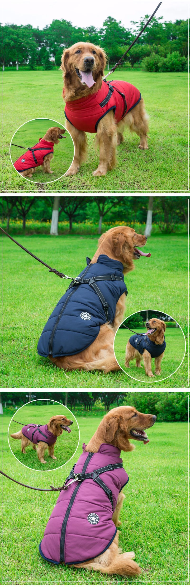 Reflective Large Dog Clothes