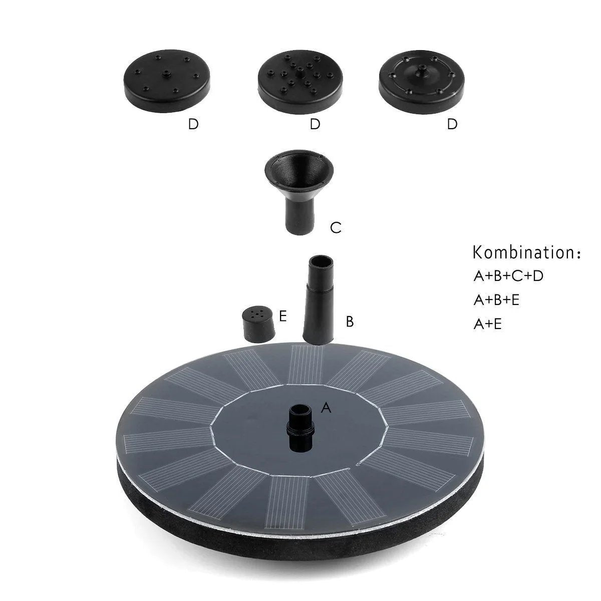 Solar Powered Water Fountain
