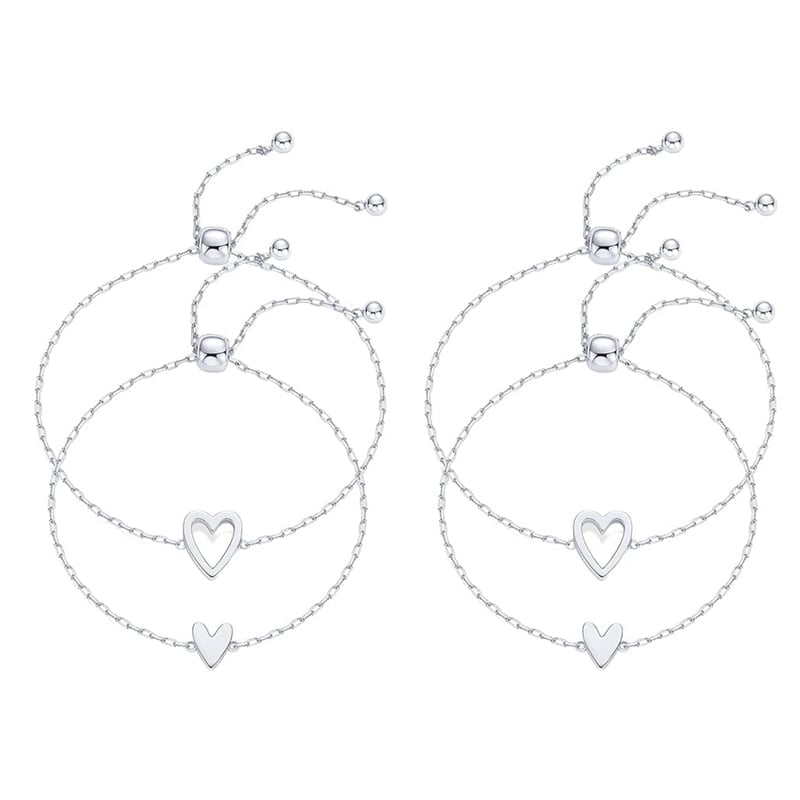 Adjustable Love Friendship Two Bracelet Pack