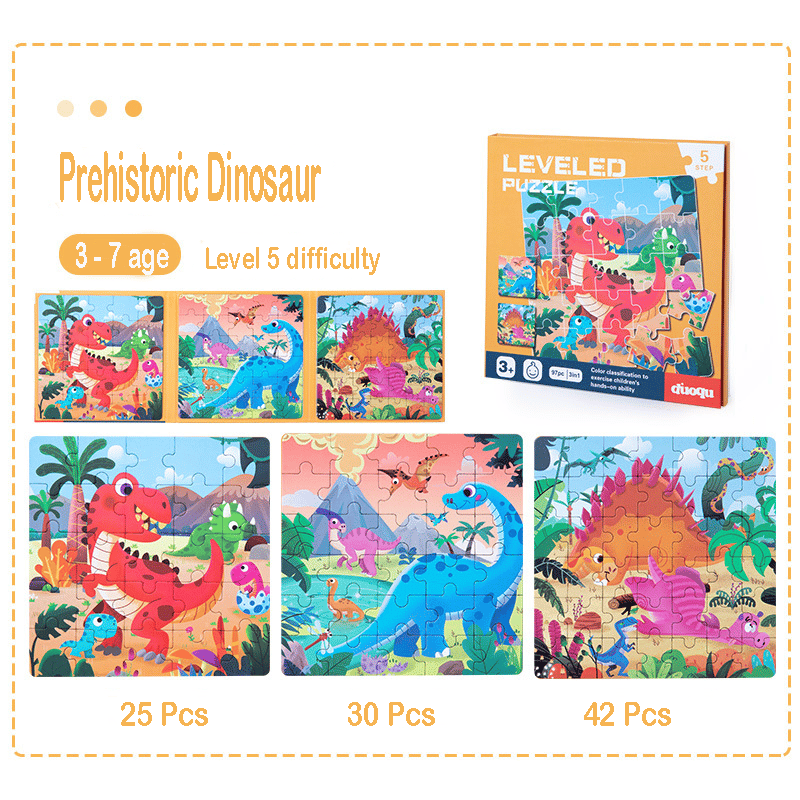 Wooden 3-in-1 Magnetic Advanced Folding Puzzle