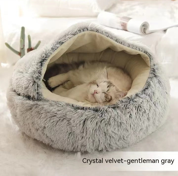 2 In 1 Long Plush Bed