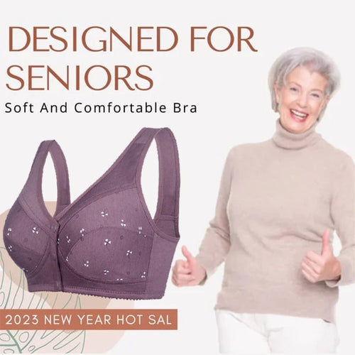 🔥Comfortable Front Button Bra🎀