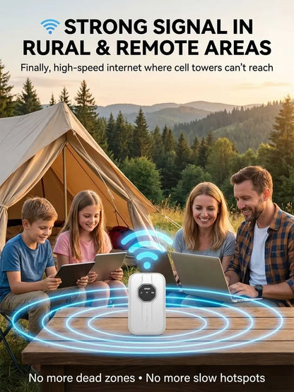 Next-Gen Satellite WiFi6+ Portable Router - 500Mbps Stay connected all day with our pocket router- Nationwide Clearance