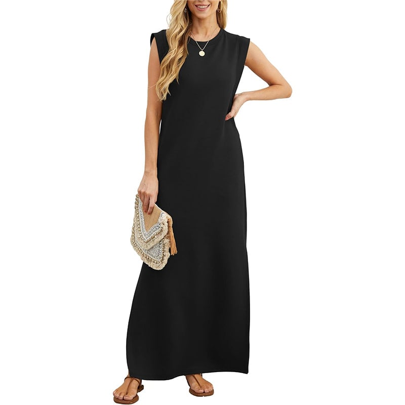 🔥SUMMER SALE 49% OFF⏰Women's Casual Loose Split Wrinkle-Free Maxi Dress