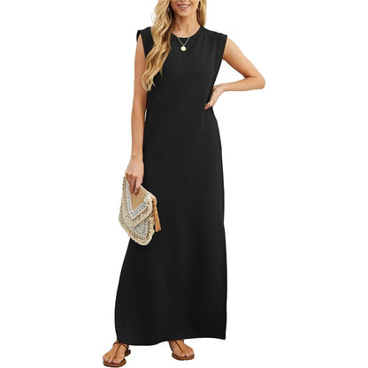🔥SUMMER SALE 49% OFF⏰Women's Casual Loose Split Wrinkle-Free Maxi Dress