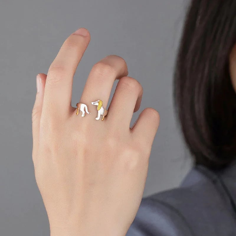 Pure Unconditional Love Sausage Dog Ring