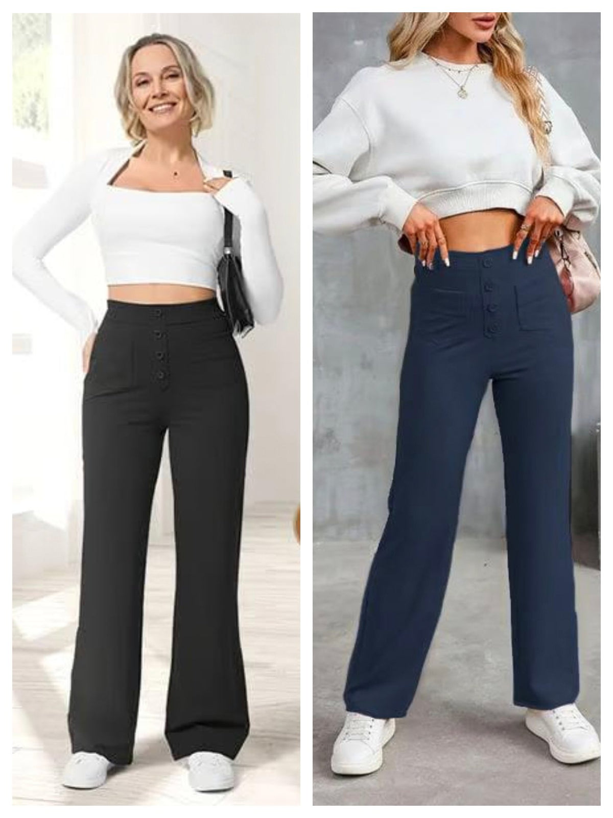 Women's Casual High Waist Stretch Pants