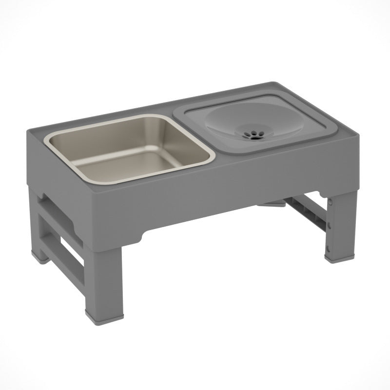 Pet Double Bowls Stainless Stand