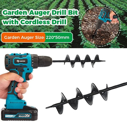 SAKER® Garden Auger Drill Bit with Cordless Drill