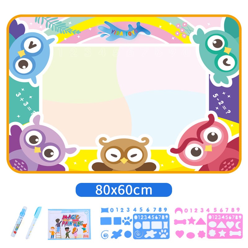 🎁Water Doodle Mat ,Aqua Painting Drawing Mat Mess Free Learning Toy Mat