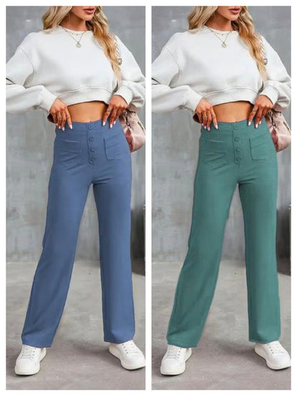 Women's Casual High Waist Stretch Pants