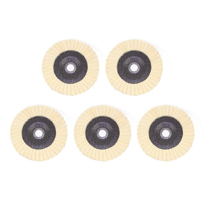 Wool felt flap polishing disc