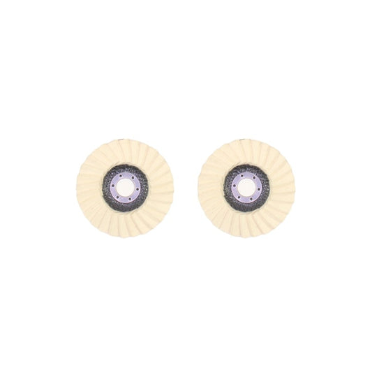 Wool felt flap polishing disc