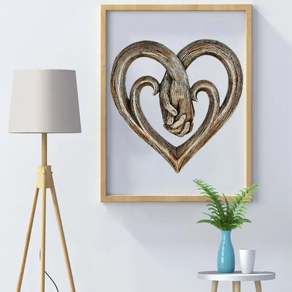 💞Heart Holding Hands Wall Decor - Forever Love