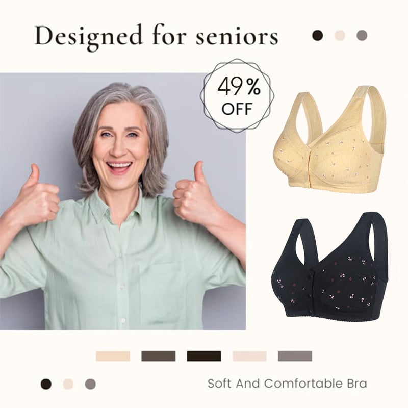 🔥Comfortable Front Button Bra🎀