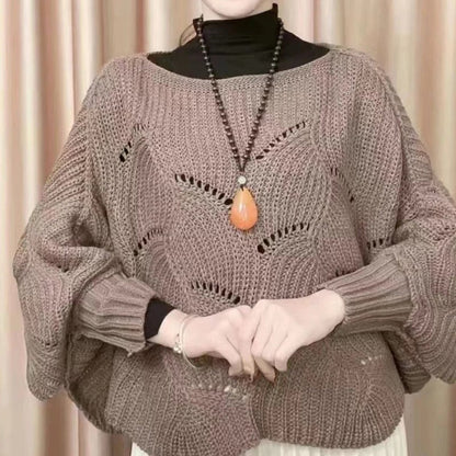 🎅Early Christmas Sales 47% OFF - Bat Sleeve Knitting Shawl