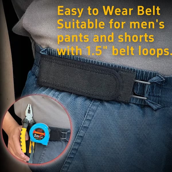 🔥Tactical Metal Hook Elastic Belt (1 Pair)