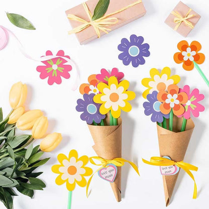 DIY Bouquet Greeting Card Set