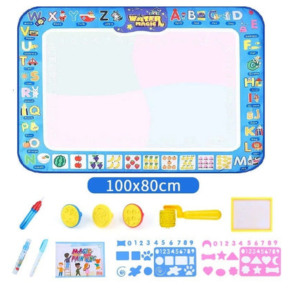 🎁Water Doodle Mat ,Aqua Painting Drawing Mat Mess Free Learning Toy Mat