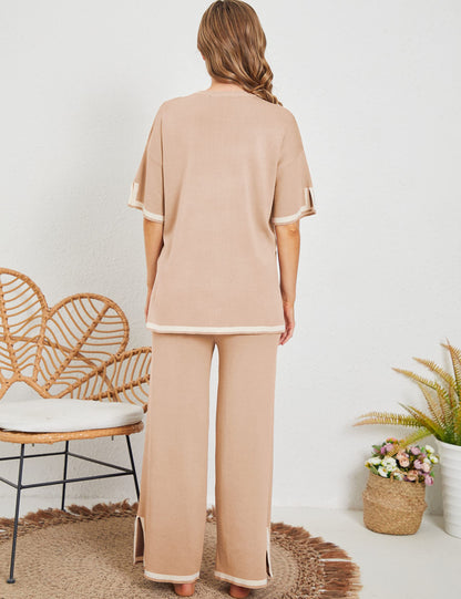 Classy Elastic Knit Lounge Set✨