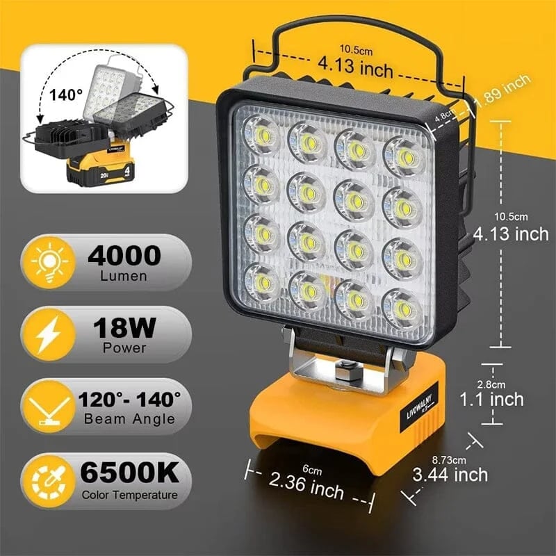 SAKER® Cordless LED Work Light