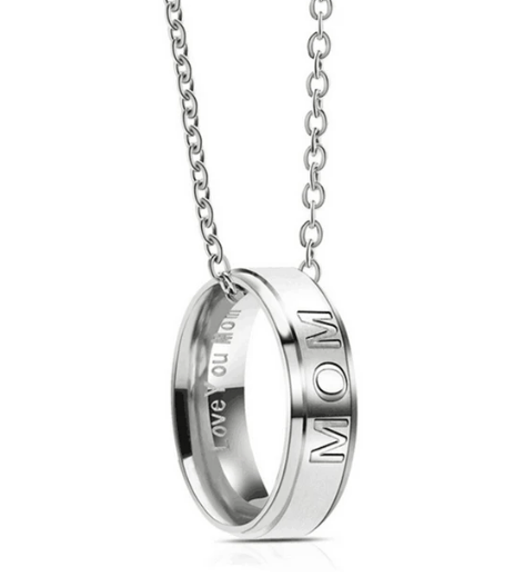 💓I Love U MOM / DAD necklace stainless steel pendant necklace