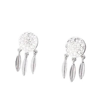 Dreamcatcher Crystal Charm Earrings