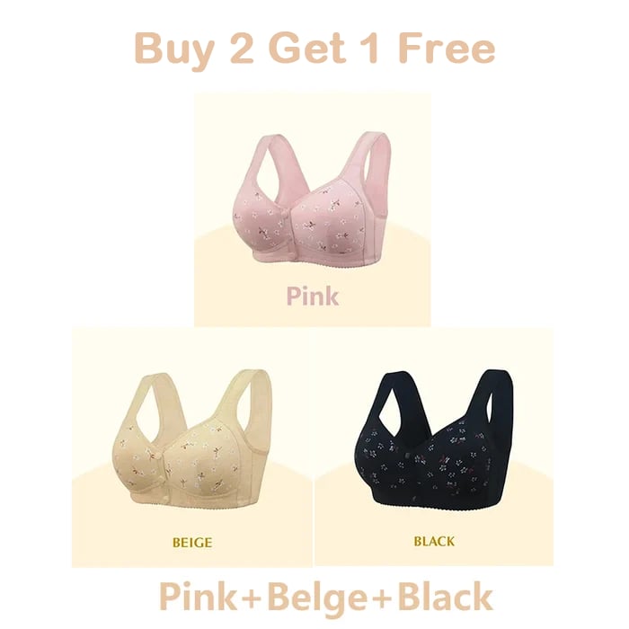 🔥Comfortable Front Button Bra🎀
