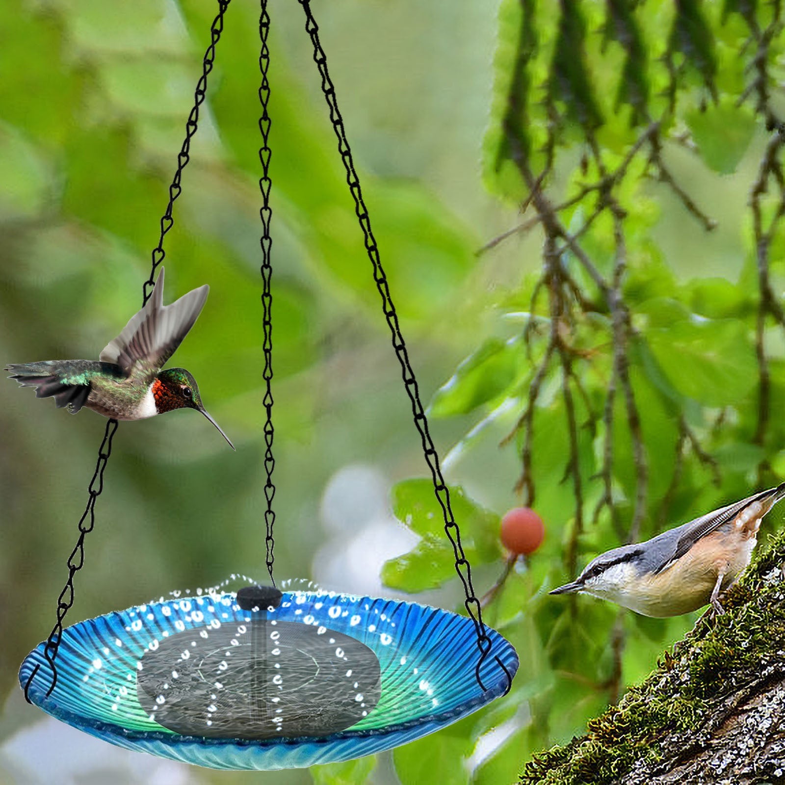 Outdoor Fountain Hanging Bird Feeder