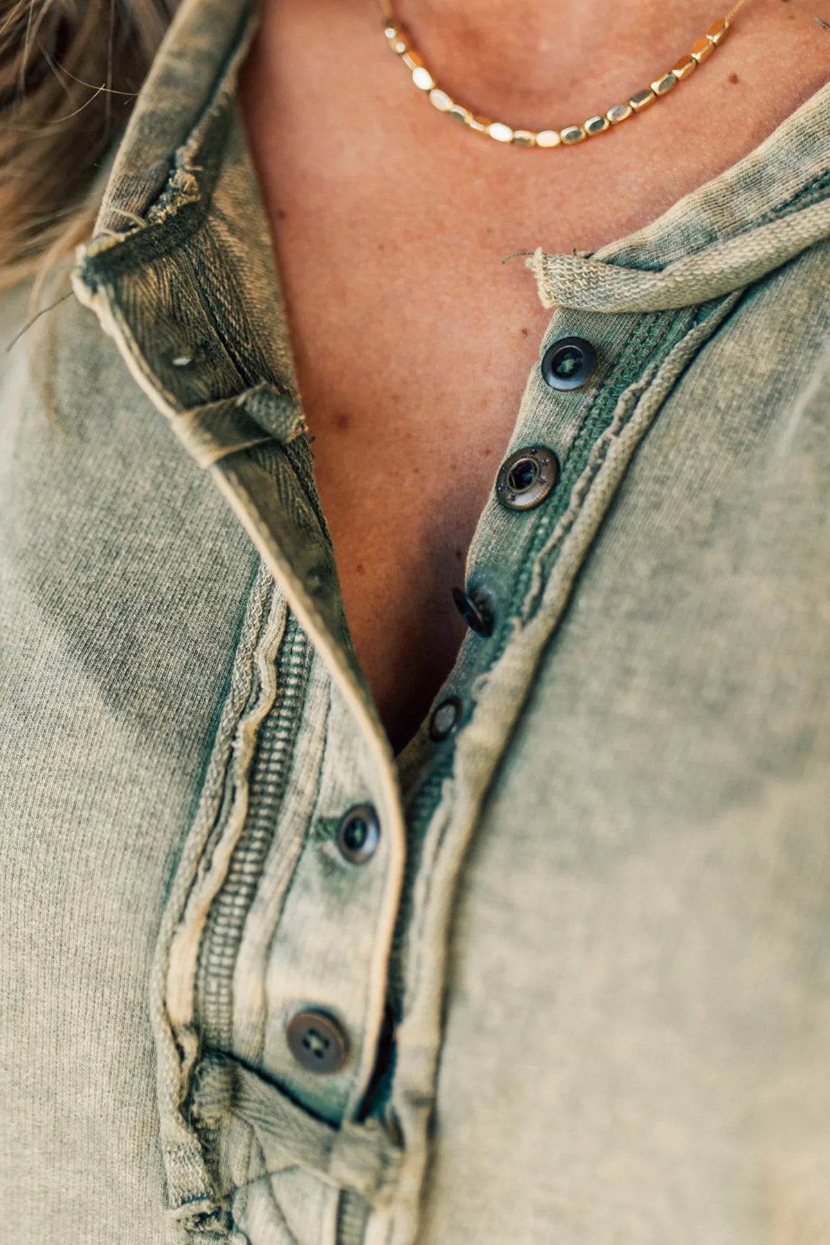 🔥2024 SUMMER HOT🔥BUTTON MIX WASHED HENLEY TANK(48% OFF TODAY!!!)