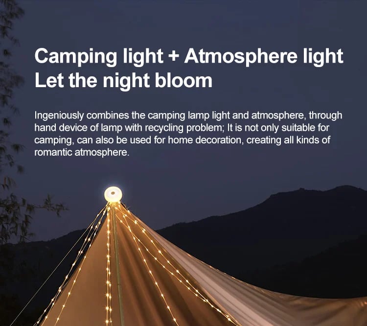 Multifunctional Portable Camping Light (10m)