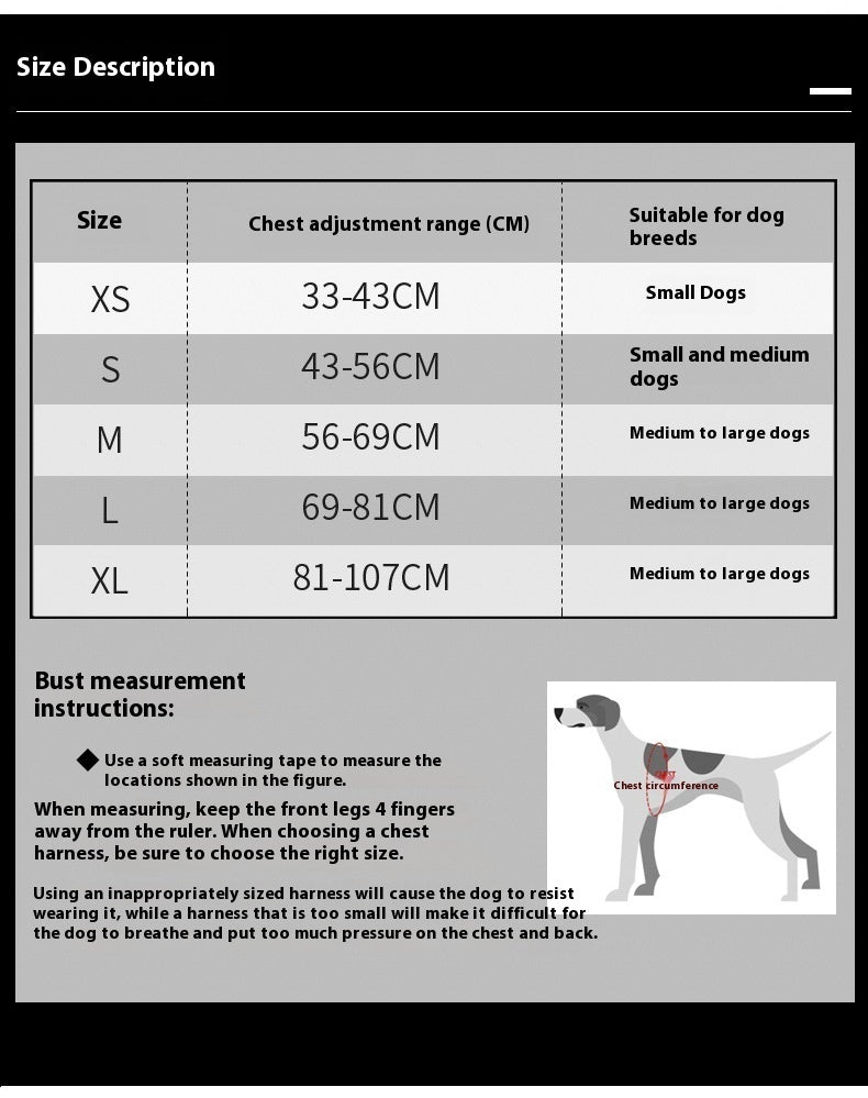 Chest Strap Camouflage Dog Supplies