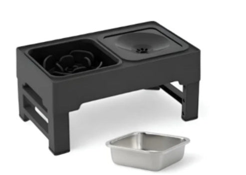 Pet Double Bowls Stainless Stand
