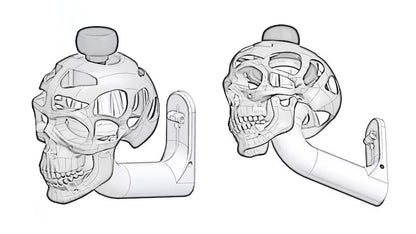 💀 3D Skull Helmet Display Package🔥