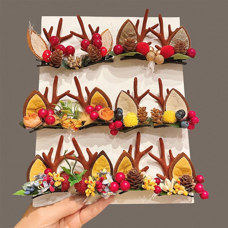(🎅EARLY CHRISTMAS SALE - 49% OFF) Reindeer Christmas Hair Clips