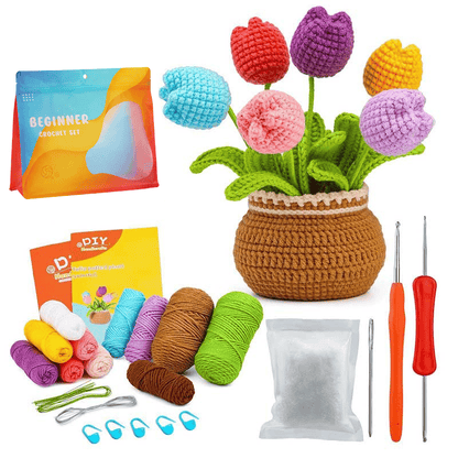 DIY Knitted Potted Plant Kit 🪴