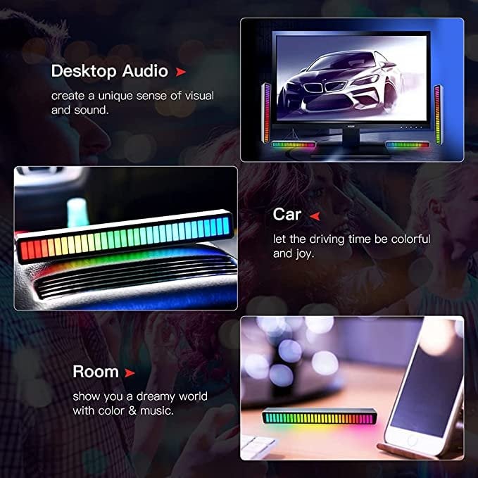 💞Hot Sale 48% OFF🌟Wireless Sound Activated RGB Light Bar
