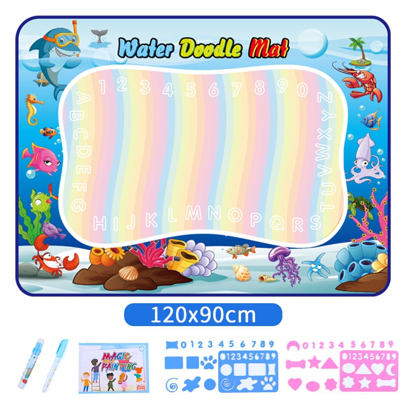 🎁Water Doodle Mat ,Aqua Painting Drawing Mat Mess Free Learning Toy Mat