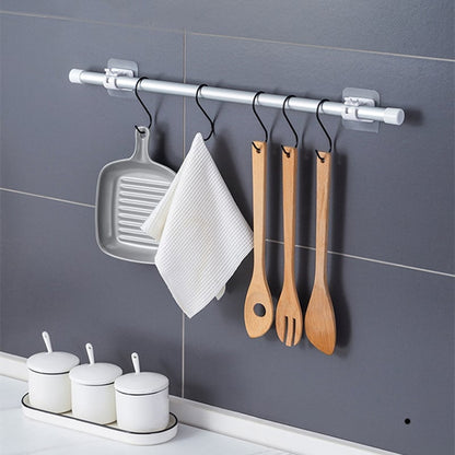 Nail-Free Adjustable Curtain Rod Hooks (Set of 2)