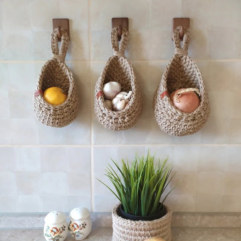 Hanging Wall Vegetable Fruit Baskets