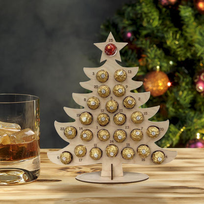 🎁Wooden Christmas Party Chocolate Frame🍫