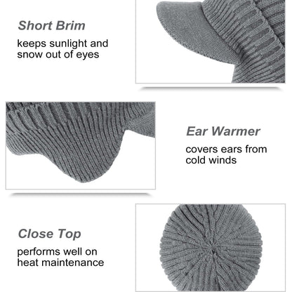 🔥Elastic Warm Ear Protection Knitted Hat☃️
