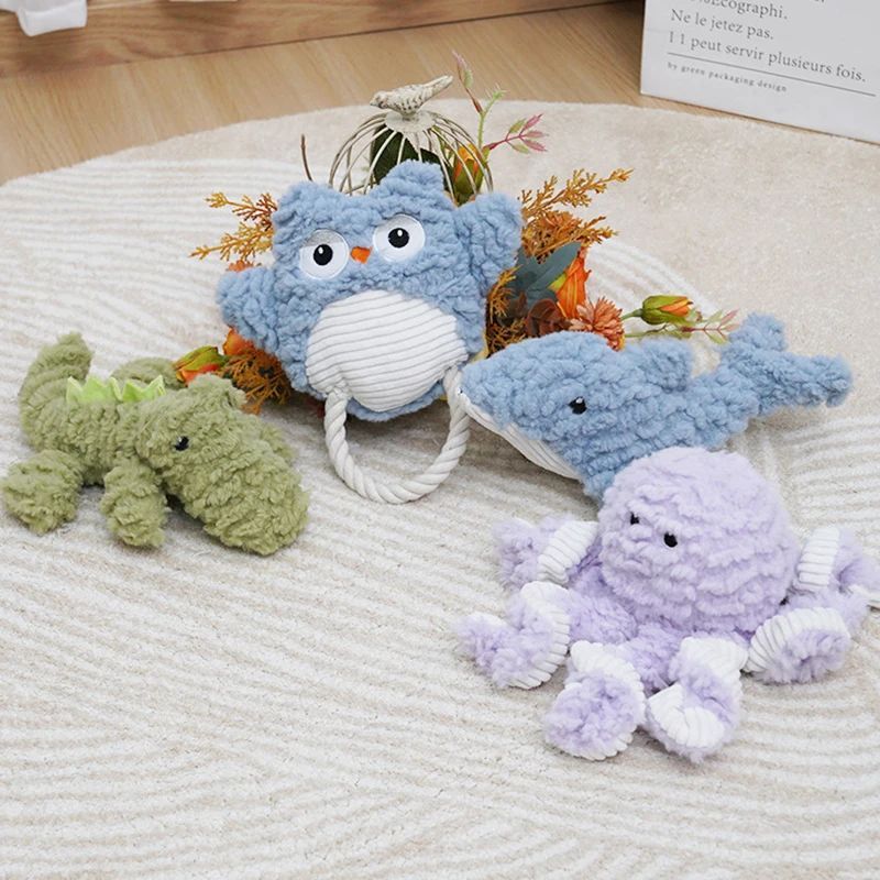 Animals Shape Bite Resistant Squeaky Toys