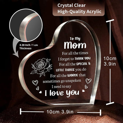 🧩Heart shaped acrylic plaque for dad